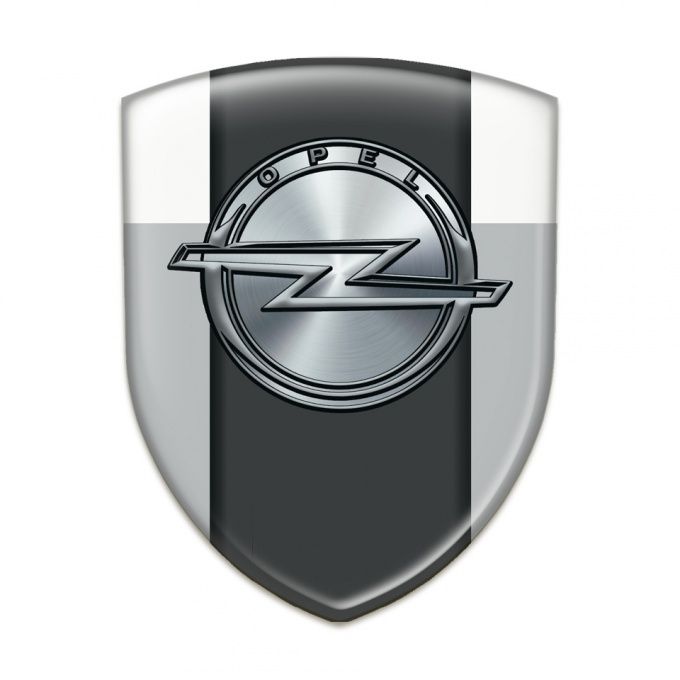 Opel Logo Emblem High End Grey White Version 