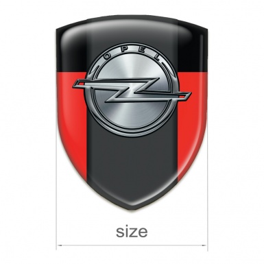 Opel Silicone Emblem red Black Version 