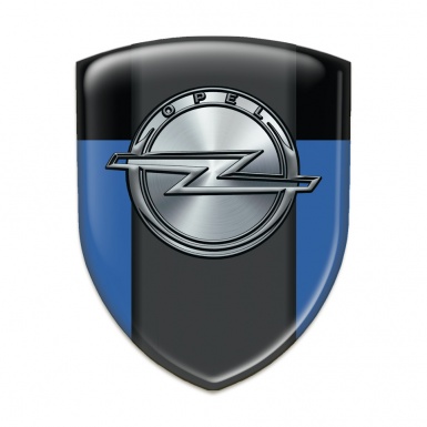 Opel Resin Sticker Blue Black Version 