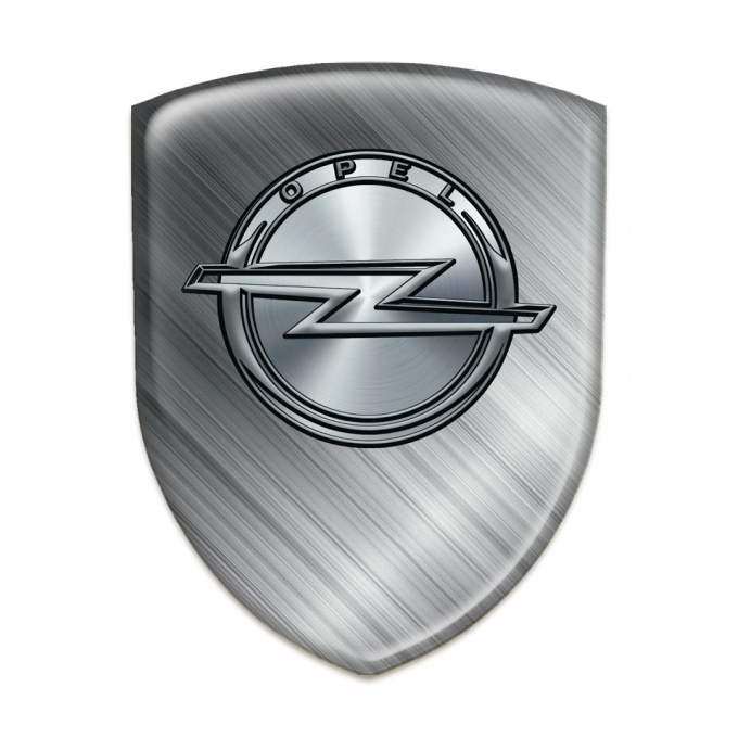Opel Auto Emblem Racing Edition Brushed Metal Effect 