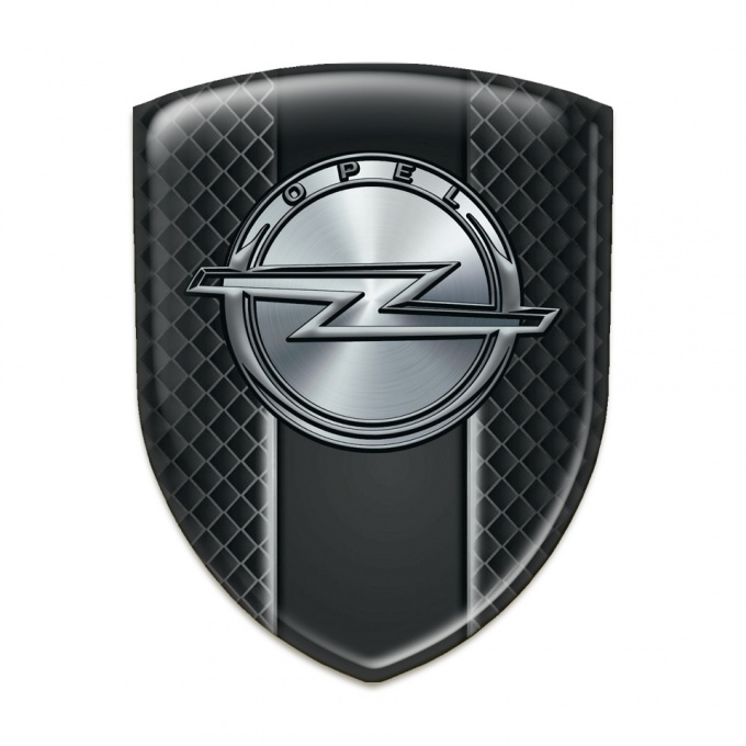 Opel Car Accessories Badge Dark Grid Design 