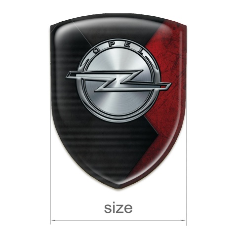 Opel Silicone Emblem Stylish Mixed Texture Design 