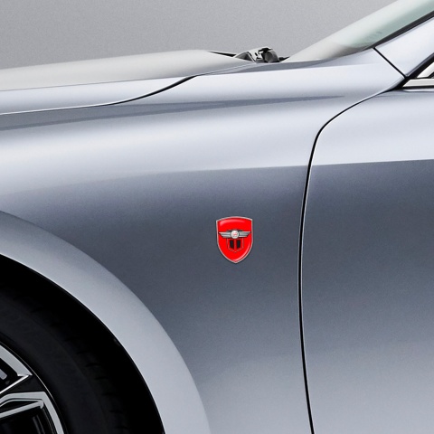 Mini Cooper Emblem Silicone Shield Black Red Edition