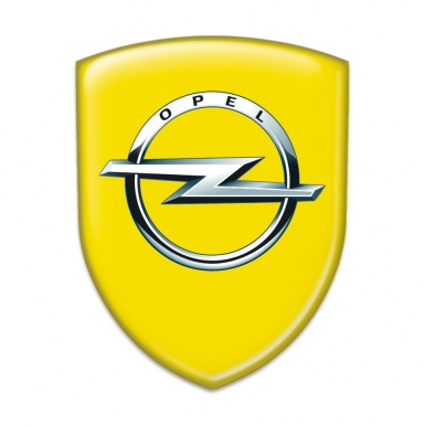 Opel Auto Emblem Yellow Base Classic Logo 