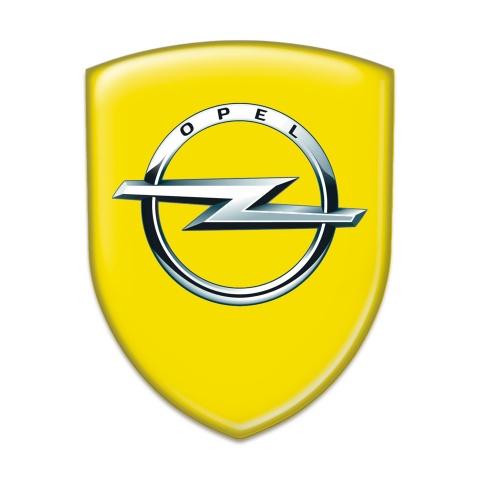 Opel Auto Emblem Yellow Base Classic Logo 