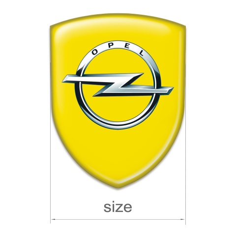 Opel Auto Emblem Yellow Base Classic Logo 