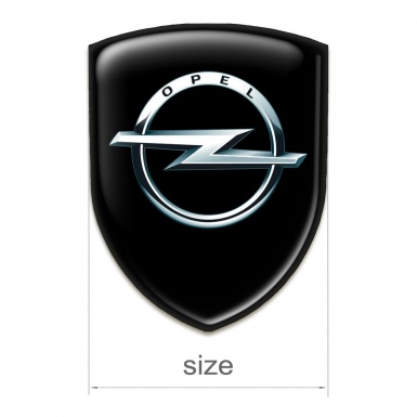 Opel Emblem Badge Logo Black Base Classic Logo 