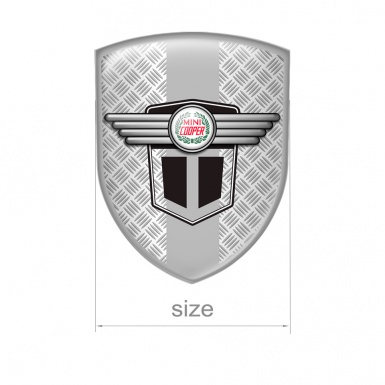 Mini Cooper Emblem Silicone Shield Steel Edition