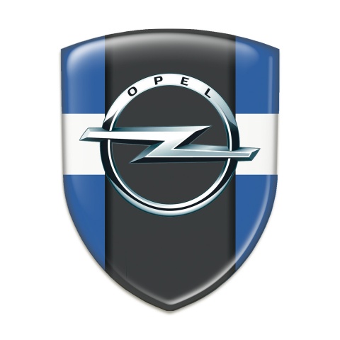Opel Auto Emblem Blue with White Band Edition 