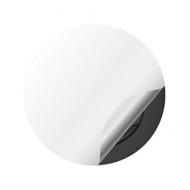 Fiat Abarth Domed Stickers Wheel Center Cap 3d Gray 