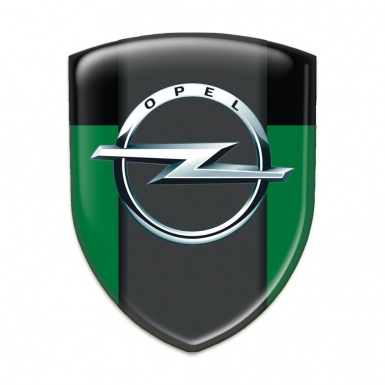 Opel Logo Emblem Green Black Edition 