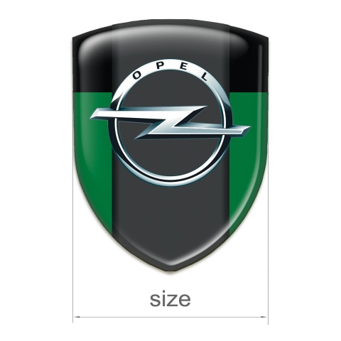 Opel Logo Emblem Green Black Edition 