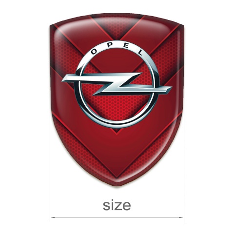 Opel Self Adhesive Emblem Logo Red V Shape Elements Edition 