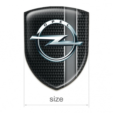 Opel Silicone Emblem dark with Grey Band Edition 