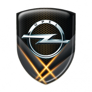 Opel Resin Sticker Orange Lights Effect 