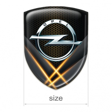 Opel Resin Sticker Orange Lights Effect 