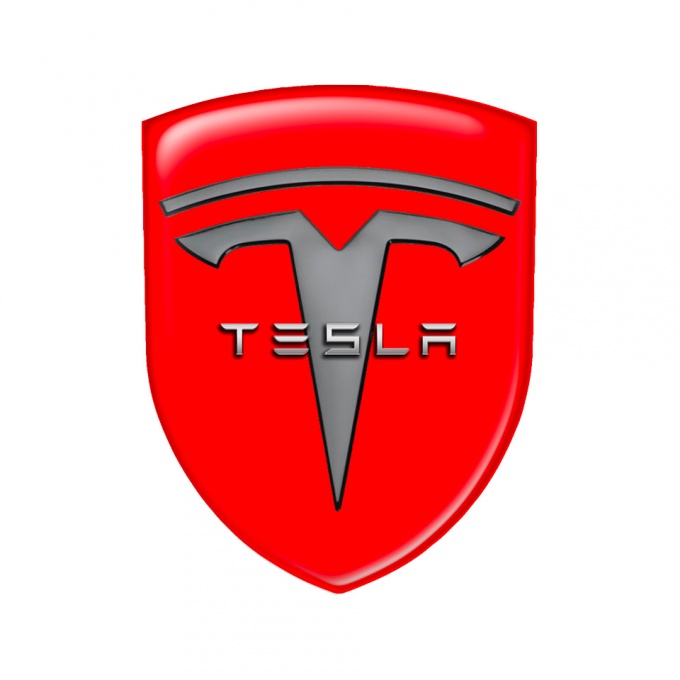 Tesla Shield Emblem Silicone Red Edition