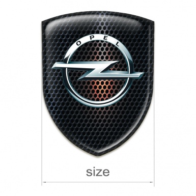 Opel Car Accessories Badge Perforated base with Orange Shadow Edition 