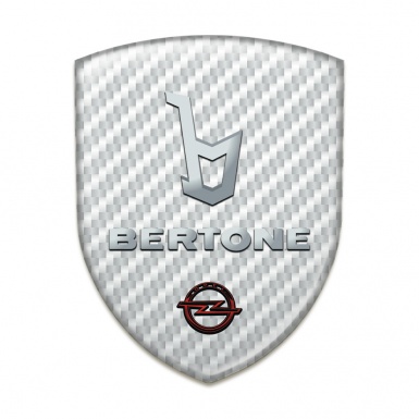 Opel Bertone Tuning Badge White Carbon Version 