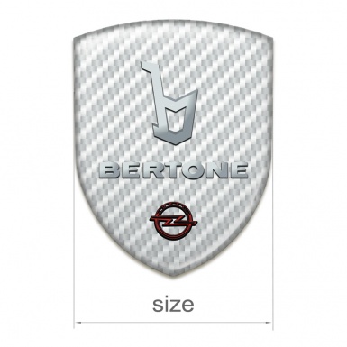 Opel Bertone Tuning Badge White Carbon Version 