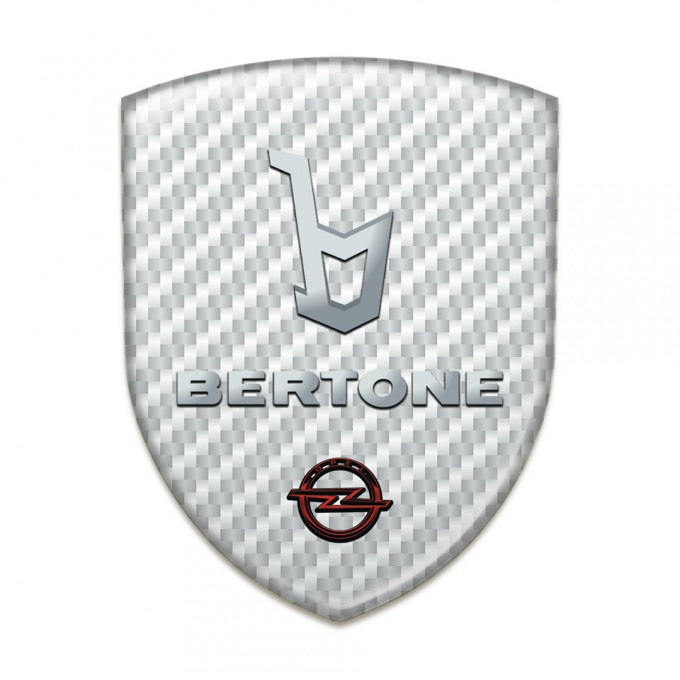 Opel Bertone Tuning Badge White Carbon Version 