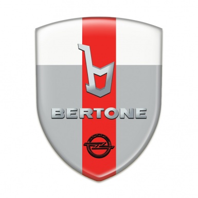 Opel Bertone  Emblem Interior Grey White with Red Ribbon Version 