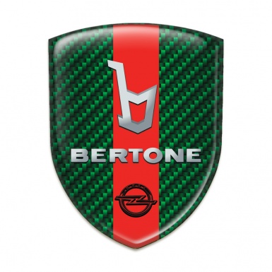Opel Silicone Badge Green Carbon base Bertone Style 