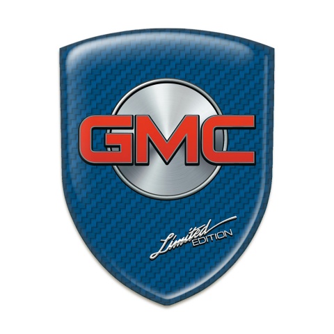 GMC Silicone Shield Navy Blue Carbon Base Silver Round Red Logo 