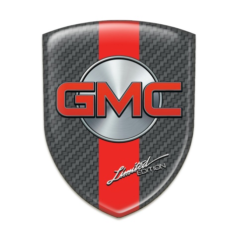 GMC Silicone Emblem Brown Carbon Red band Design 