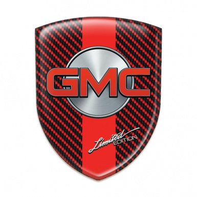 GMC Emblem Interior Red Carbon with Red Band Design 