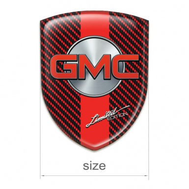 GMC Emblem Interior Red Carbon with Red Band Design 