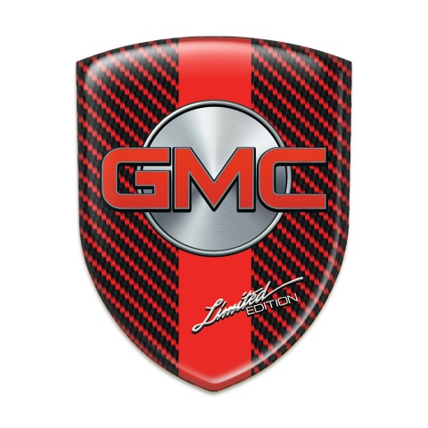 GMC Emblem Interior Red Carbon with Red Band Design 