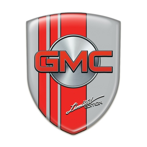 GMC Car Interior Badge Grey with Red tapes Style 