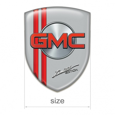 GMC Emblem Interior Grey with Red Lines base Limited Edition Style 