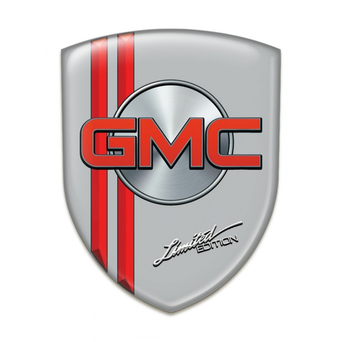 GMC Emblem Interior Grey with Red Lines base Limited Edition Style 