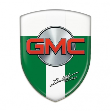 GMC Car Interior Badge green White with White Band Type 