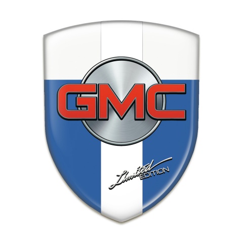GMC Silicone Badge Blue White with White Band Type 