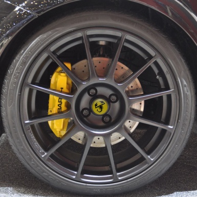 Fiat Abarth Silicone Stickers Center Hub Limited Edition Yellow