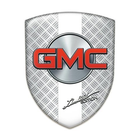GMC Logo Emblem Grid Effect with White Band 