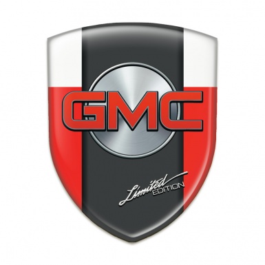GMC Emblem Exterior Red White Pattern limited Edition Style 