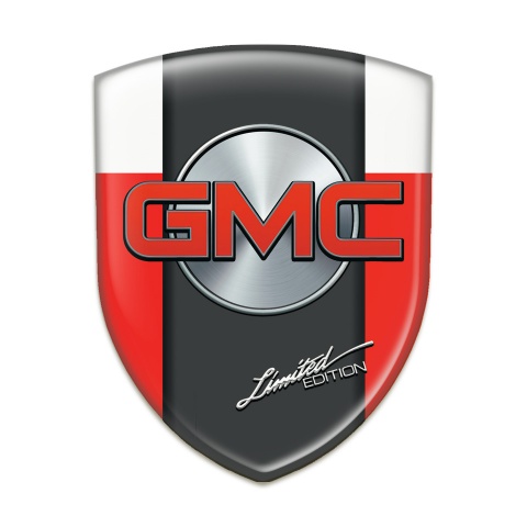GMC Emblem Exterior Red White Pattern limited Edition Style 