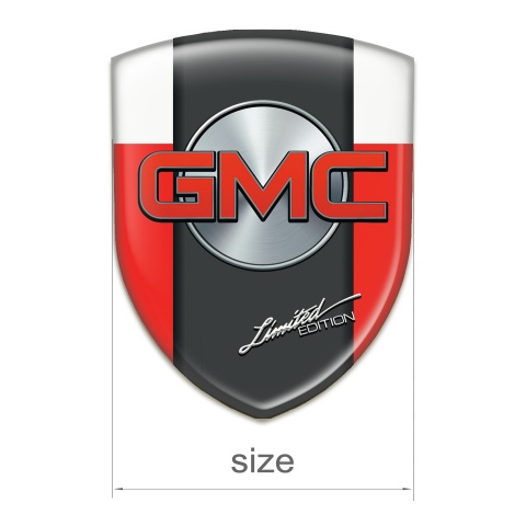 GMC Emblem Exterior Red White Pattern limited Edition Style 