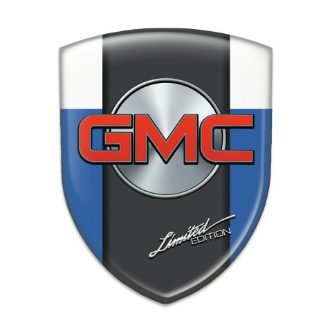 GMC Emblem Interior Blue White Pattern 