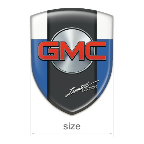 GMC Emblem Interior Blue White Pattern 