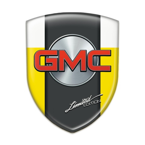 GMC Tuning Badge  Yellow White Pattern Limited edition Style 