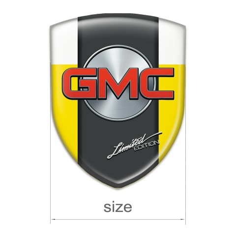 GMC Tuning Badge  Yellow White Pattern Limited edition Style 
