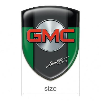 GMC Self Adhesive Car logo Emblem Green Black Pattern 
