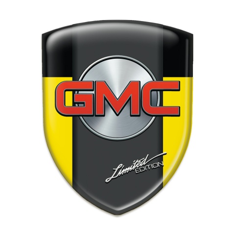 GMC Silicone Badge Yellow Black Pattern 