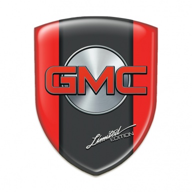 GMC Tuning Emblem Red Decoration Graphite Central Panel Srtyle 