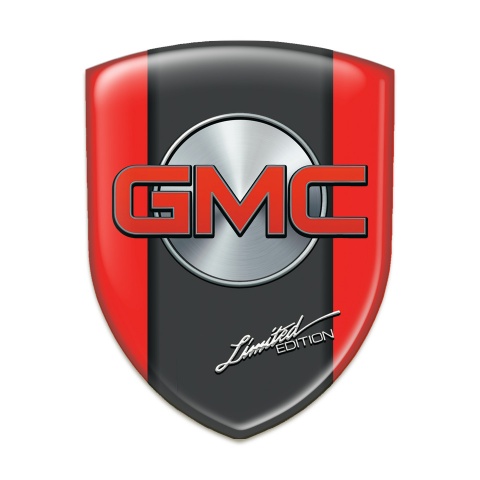 GMC Tuning Emblem Red Decoration Graphite Central Panel Srtyle 